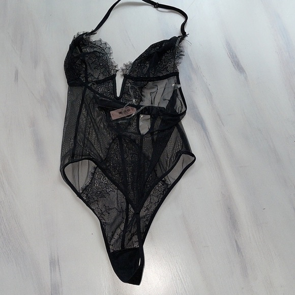 Victoria's Secret Sexy Lace Teddy Cutout Strappy Lingerie/bodysuit size small - Picture 8 of 9